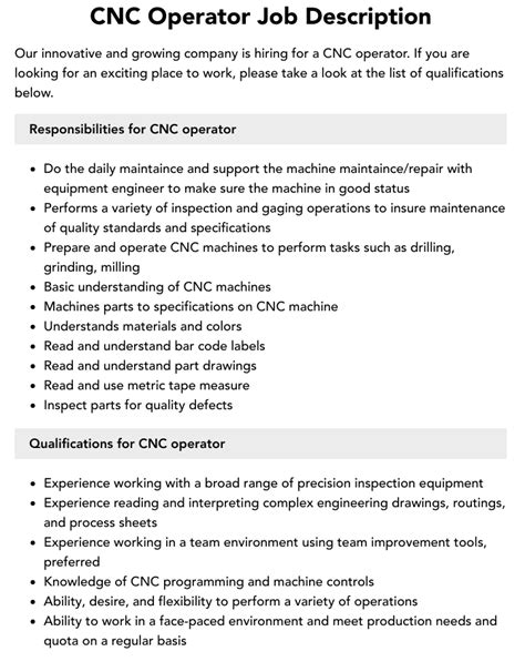 cnc machine operator pictures|machine operator cnc job description.